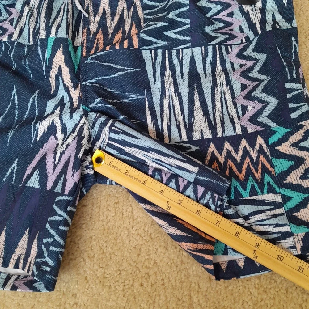 No Boundaries Men's XL Swim Trunks Above Knee Blue Board Shorts 40-42 Adjustable
